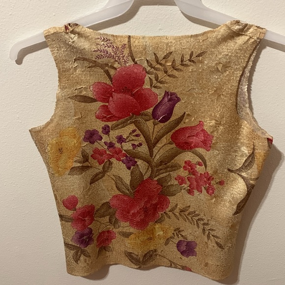 She’s All That Gold/Red Tank & Cover Top Size M Very Elegant Used - Picture 9 of 11